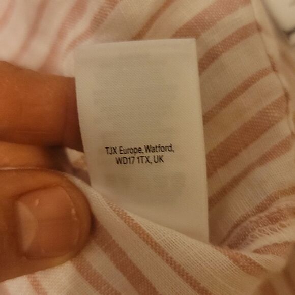 Rachel Zoe stripped. Linen peasant boho top size - Picture 10 of 10